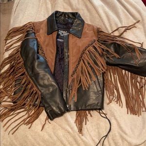VERY cool fringe jacket! Yes with dangling suede